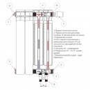 Радиатор биметаллический Rifar Base Ventil 200 НП 14 сек. прав.
